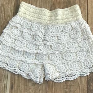 Crochet shorts